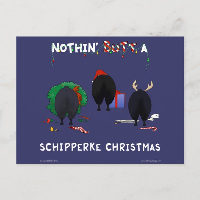 Nothin' Hintern A Schipperke Weihnachten (Vorderseite)