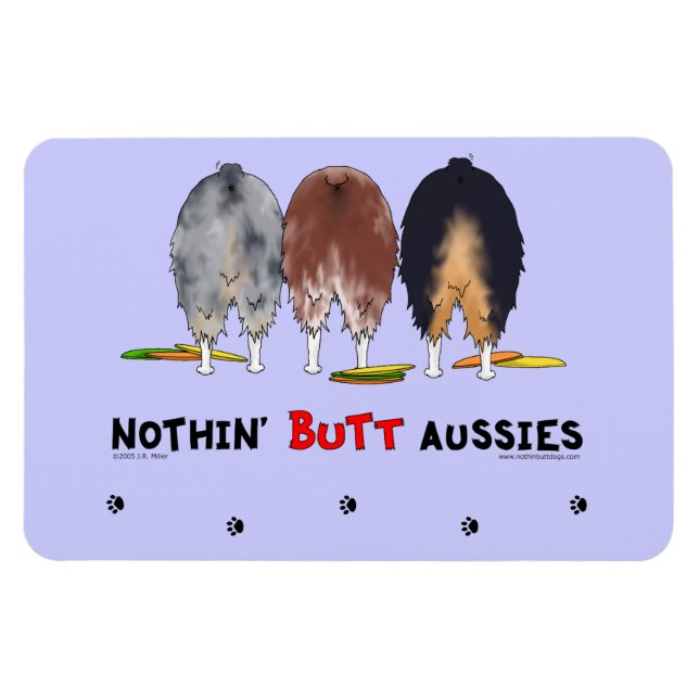 Nothin' Hintern Aussies Magnet (Horizontal)
