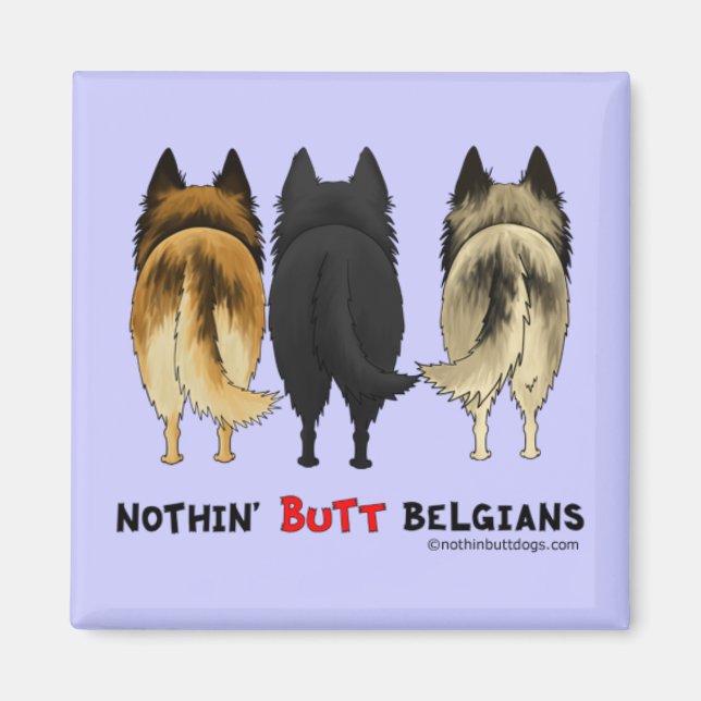 Nothin' Hintern Belgians Magnet (Vorne)
