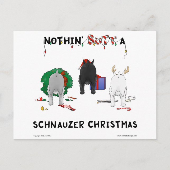 Nothin' Hintern Ein Schnauzer Weihnachten (Vorderseite)