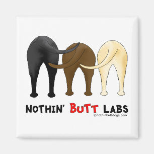 Nothin' Hintern Labradors Magnet