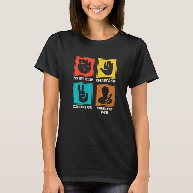 Nothing Beats Writer Cool Author Scriptwriter Litt T-Shirt (Vorderseite)