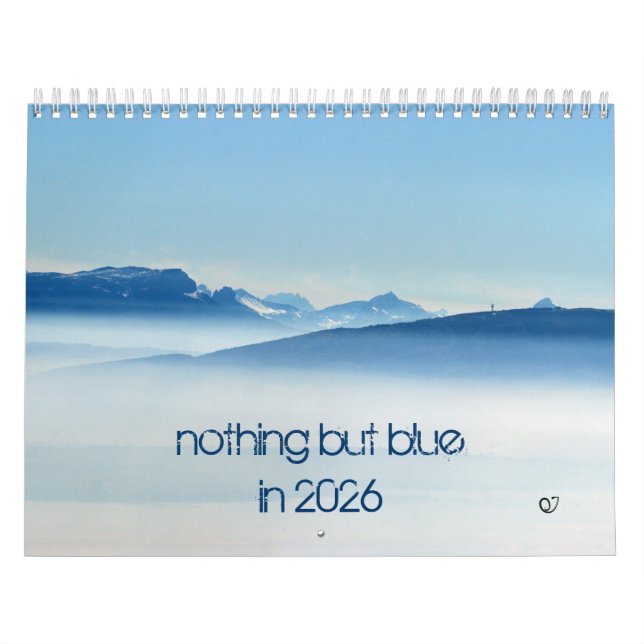 nothing but blue in 2026 kalender (Titelbild)