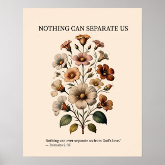 Nothing can separate us from God's love wall art Poster
