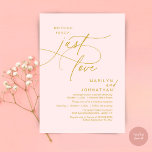 Nothing Fancy, Just Love, Romantic Wedding Dinner Einladung<br><div class="desc">Celebrate your love story with this elegant minimalist wedding invitation, designed with a refined sans font paired with delicate romantic elegant handwritten script. Perfect for couples who love modern romance, soft neutrals, and timeless typography, "Nothing Fancy, Just Love". Perfect for couples extending their joyous occasion, this invitation exudes sophistication with...</div>