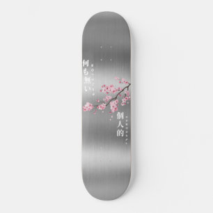Nothing Personal - Cherry Blossom Silber Edition Skateboard