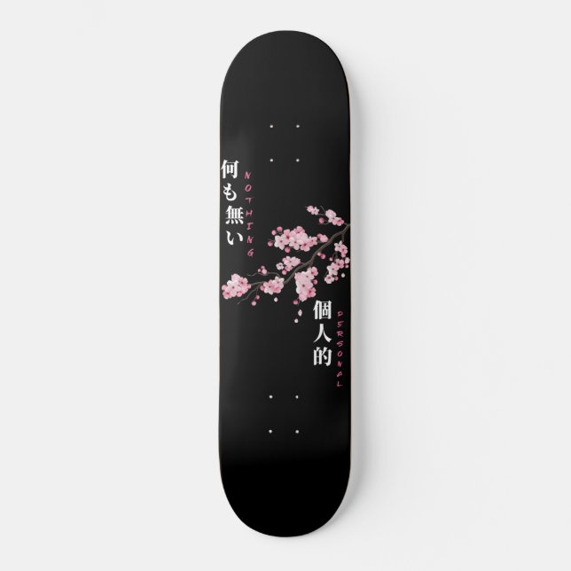 Nothing Personal - Cherry Blossom Skateboard (Vorderseite)