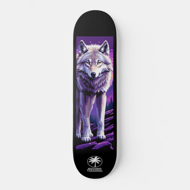 Nothing Personal Twilight Wolf Skateboard (Vorderseite)