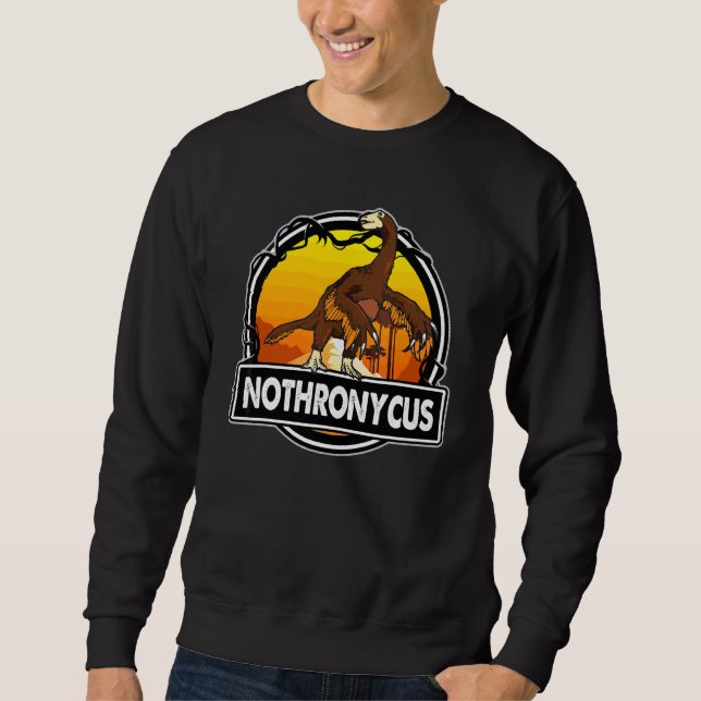 Nothronycus Dinosaurier prähistorische Dinosaurier Sweatshirt (Vorderseite)