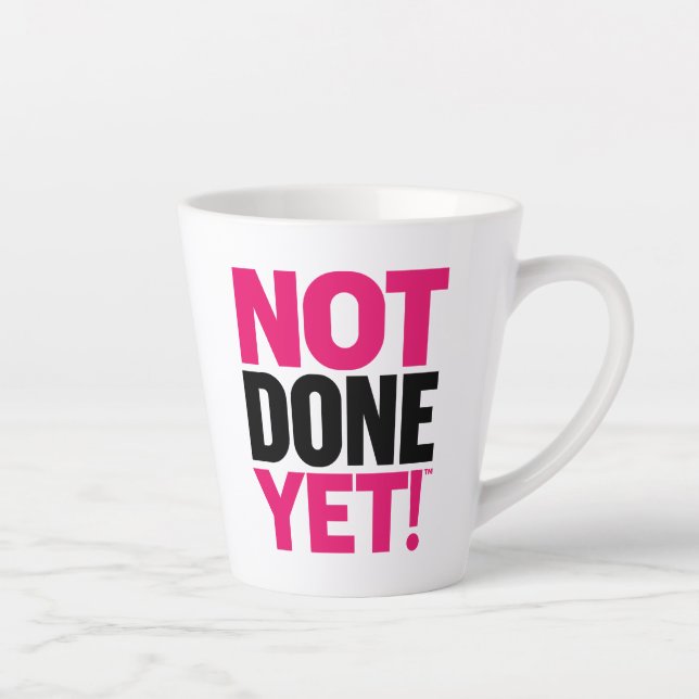 Notiz Noch nicht fertig Tasse (Rechts)