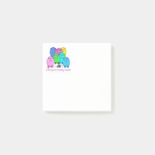 Notiz. Personalisierte Schafe und Garne Post-it Klebezettel