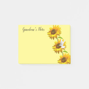 Notiz Post-it-Notizen, Sonnenblume Dove Floral
