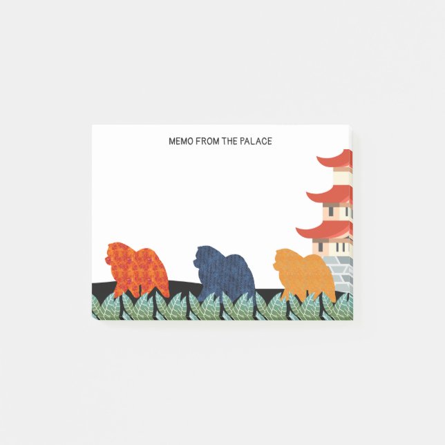 NOTIZ von den PALAST Chow-Chow klebrigen (Vorderseite)