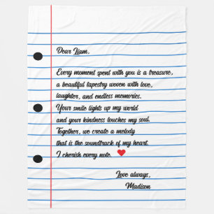 Notiz zum benutzerdefinierten Letter-Skript für da Fleecedecke