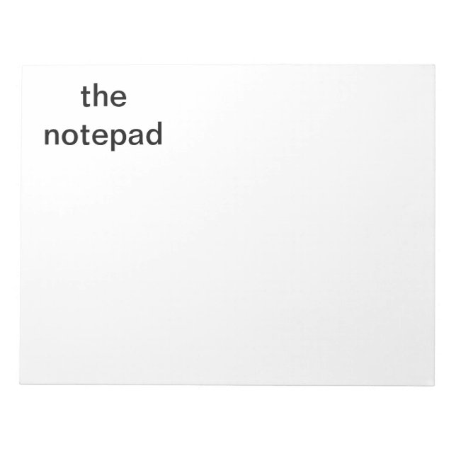 Notizblock (Vorderseite)