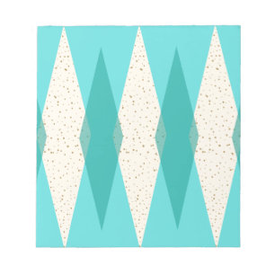 Notizblock Argyle im Mid-Century-Modern-Stil