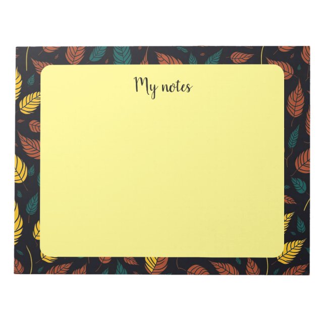 Notizblock für automatische Blätter (Vorderseite)