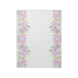 Notizblock für florale Border Eleganery Stationery