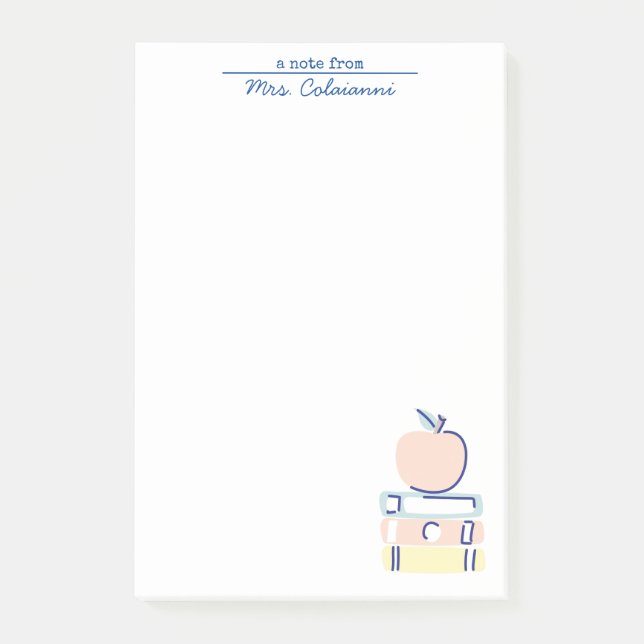 Notizblock für Lehrer (Vorderseite)