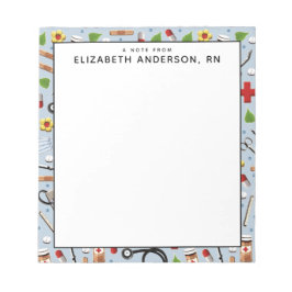 Notizblock für personalisierte Krankenschwester