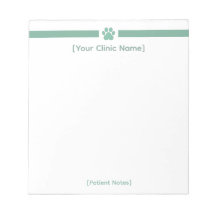 Notizblock für Tierarztpraxis | Individuelles Logo