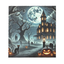 Notizblock. Halloween Vintag