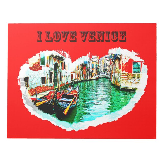 Notizblock ich liebe VENEDIG (Vorderseite)