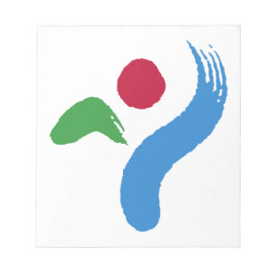 Notizblock mit Flagge von Seoul, Südkorea