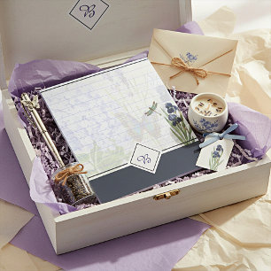 Notizblock mit Monogramm des botanischen Gartens