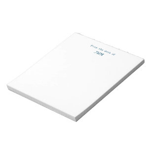 Notizblock mit Navy-Monogramm-Initialen