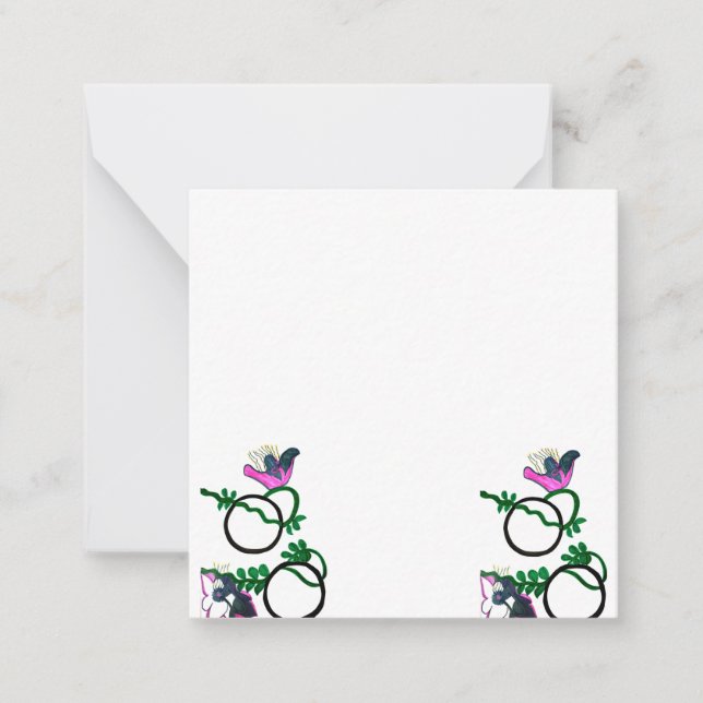 Notizblock Mitteilungskarte (Vorderseite)