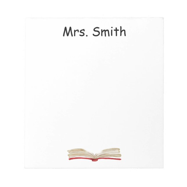 Notizblock personalisiert WATERCOLOR (Vorderseite)