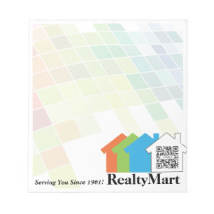 Notizblock-Schablonen-Haus-Grundstücksmakler Notizblock