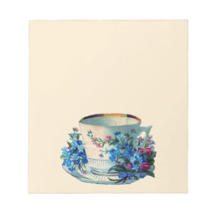 NOTIZBLOCK : VINTAGE-TEETASSE POST-IT-NOTIZEN