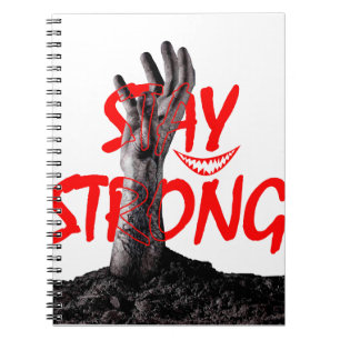 Notizbuch : Bleib Stark Motivations-Design Notizblock