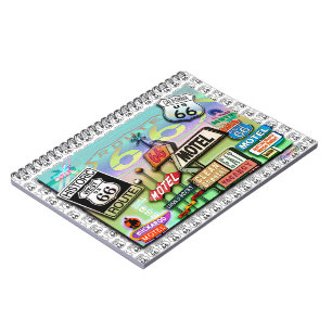 Notizbuch des Weg-66 Notizblock