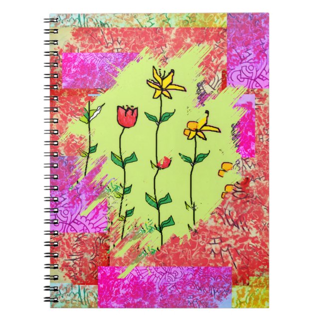 Notizbuch - Farbprobe Floral  Notizblock (Vorderseite)