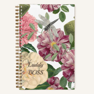 Notizbuch Floral und Butterfly