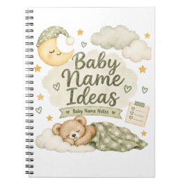Notizbuch für Baby Namen Ideen  Notizblock