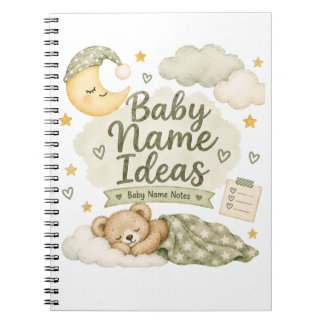 Notizbuch für Baby Namen Ideen Notizblock
