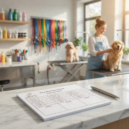 Notizbuch für Hundefriseure und zur Verfolgung von Notizblock