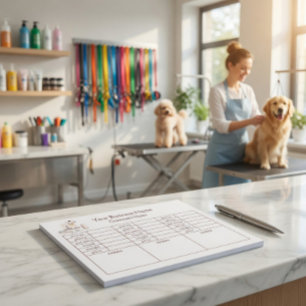 Notizbuch für Hundefriseure und zur Verfolgung von Notizblock