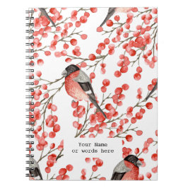 Notizbuch für Vögel und Beeren Notizblock