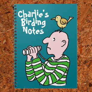 Notizbuch für Vogelbeobachter. Namen hinzufügen. Notizblock