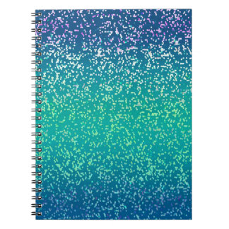 Notizbuch-Glitzer-Grafik-Hintergrund Notizblock