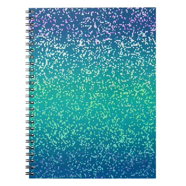 Notizbuch-Glitzer-Grafik-Hintergrund Notizblock (Vorderseite)
