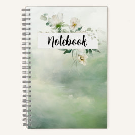 Notizbuch - Grüne Floral