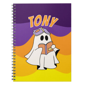 Notizbuch Halloween-Geist Geschenk für Jungen Notizblock