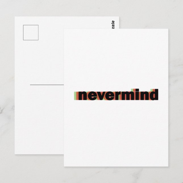 Notizbuch ignorieren postkarte (Vorne/Hinten)