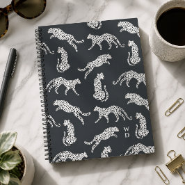 Notizbuch Journal | Spiralbuch mit Gepard-Muster